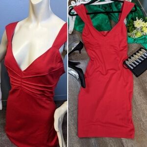 Privy Bodycon Sleek Red Cocktail Dress - Valentine Dress - Party Outfit